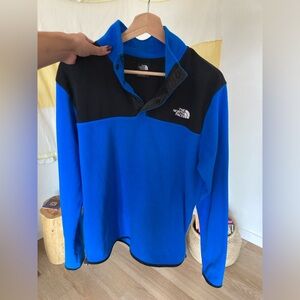 North Face men’s fleece quarter button up pullover
